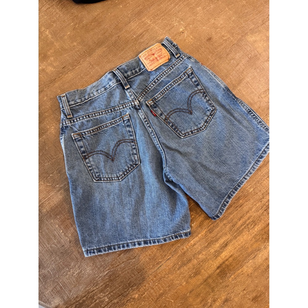 Levi's 2007 550 Relaxed Fit Denim Shorts High Rise Medium Wash sz 6 Y2K